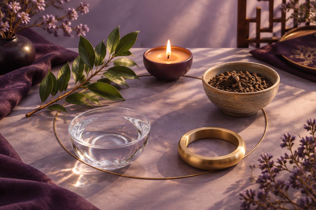 Harmony of wood, fire, earth, metal and water